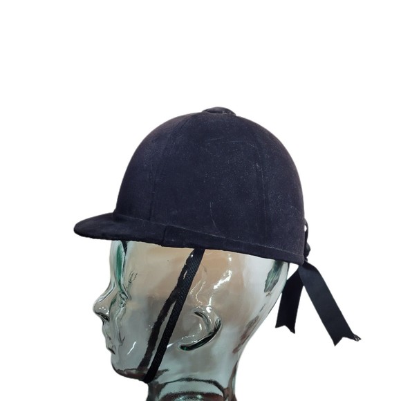 Vintage Harry Hall The Triple Crown England Riding Equestrian Hat Velvet - Picture 2 of 5